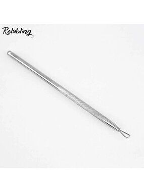 16 Pcs Stainless Steel Nail Polish Remover Tool Gel Cuticle Pusher Scraper Peelr